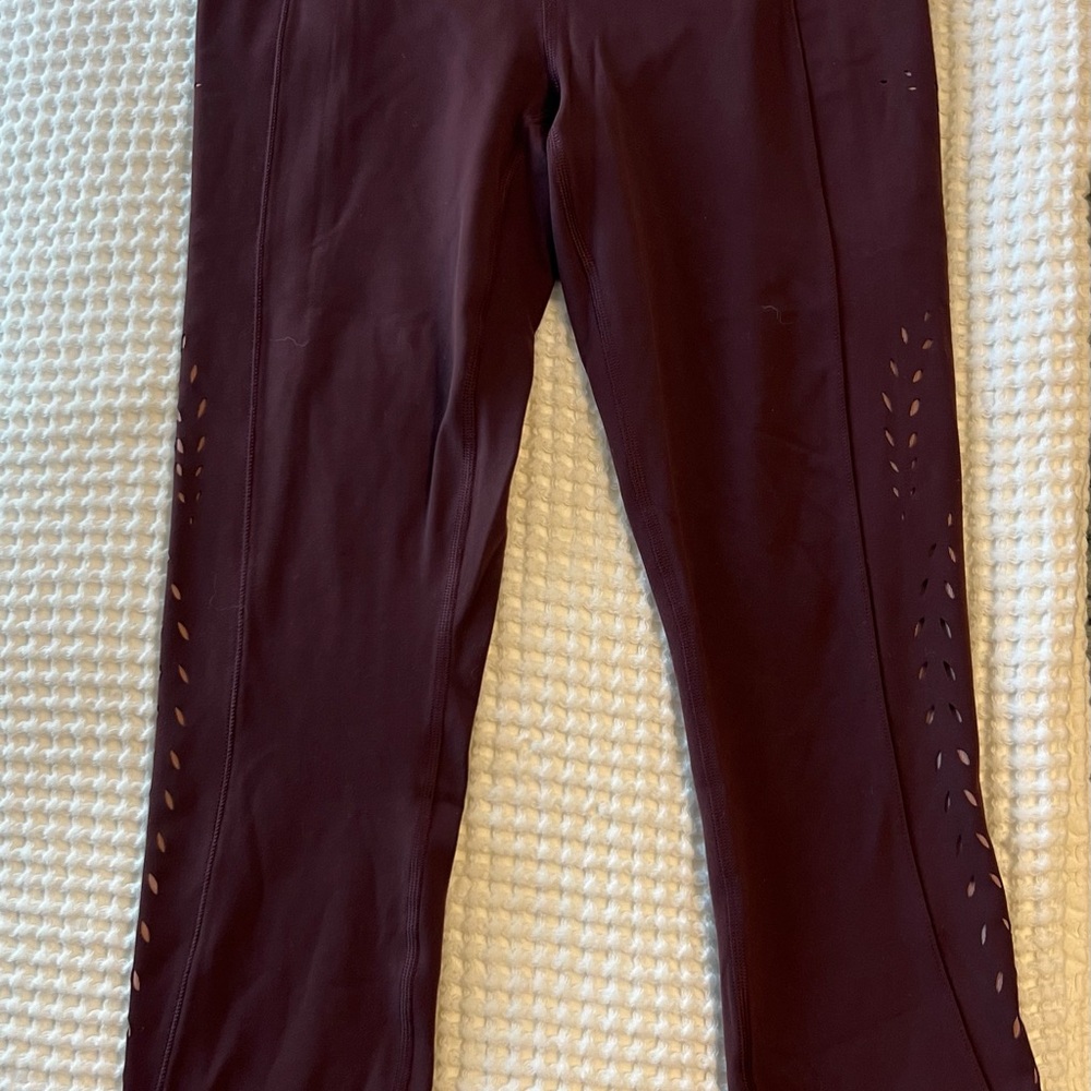 Athleta Burgundy Leggings